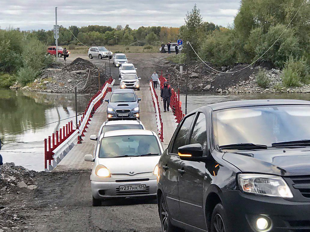 Открыли мост в Ачинске