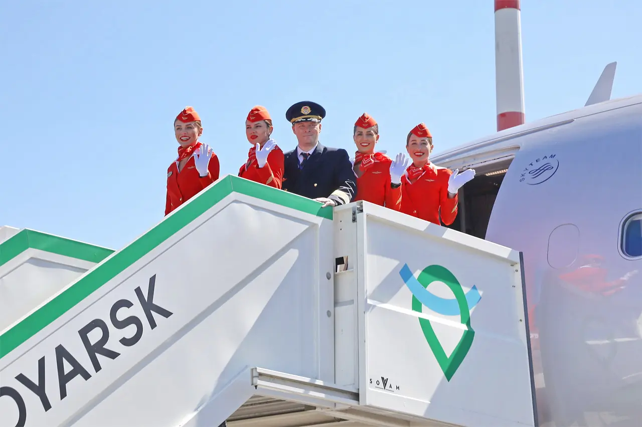Открытие хаба в аэропорту Красноярск