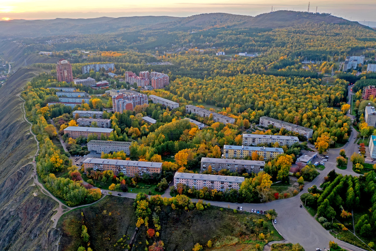 Академгородок - один из самых зеленых и экологически чистых районов Красноярска