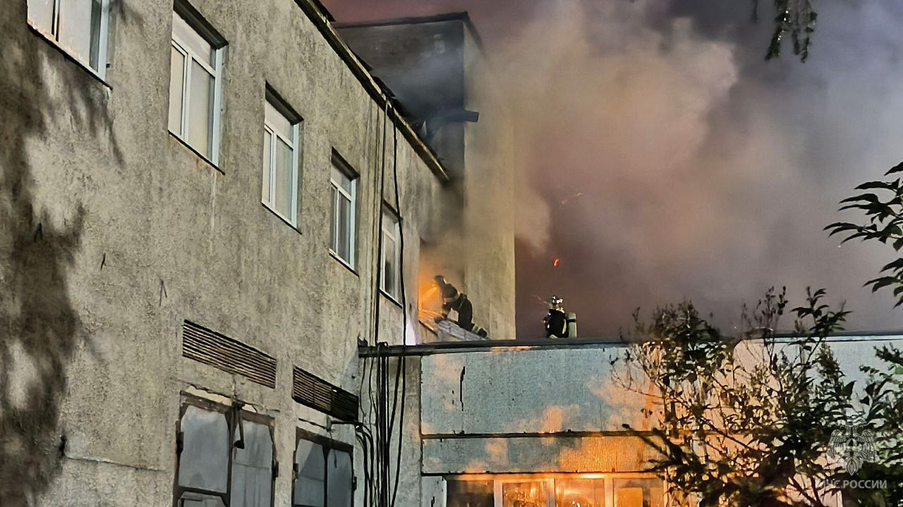 Пожар в автосервисе в Академгородке