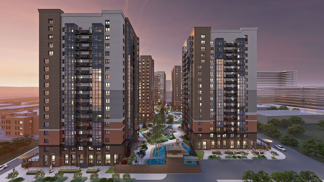 Район Портовый Красноярск рендер главная