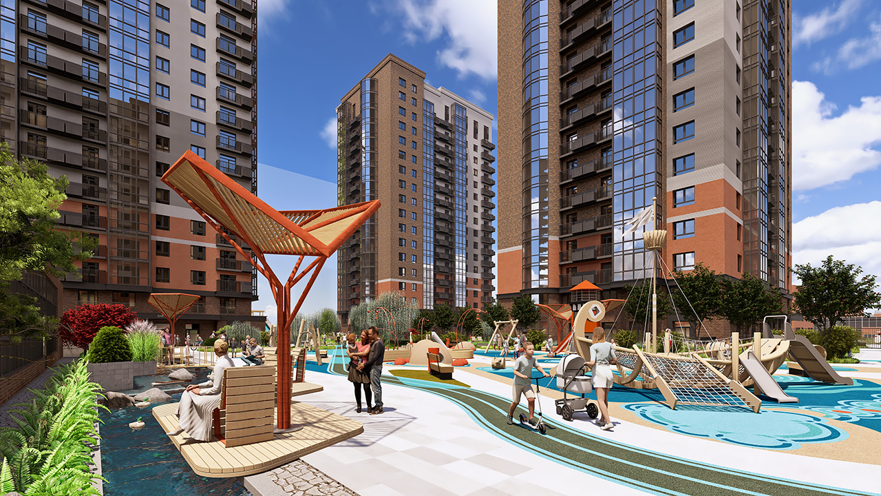 Портовый Арбан Красноярск рендер