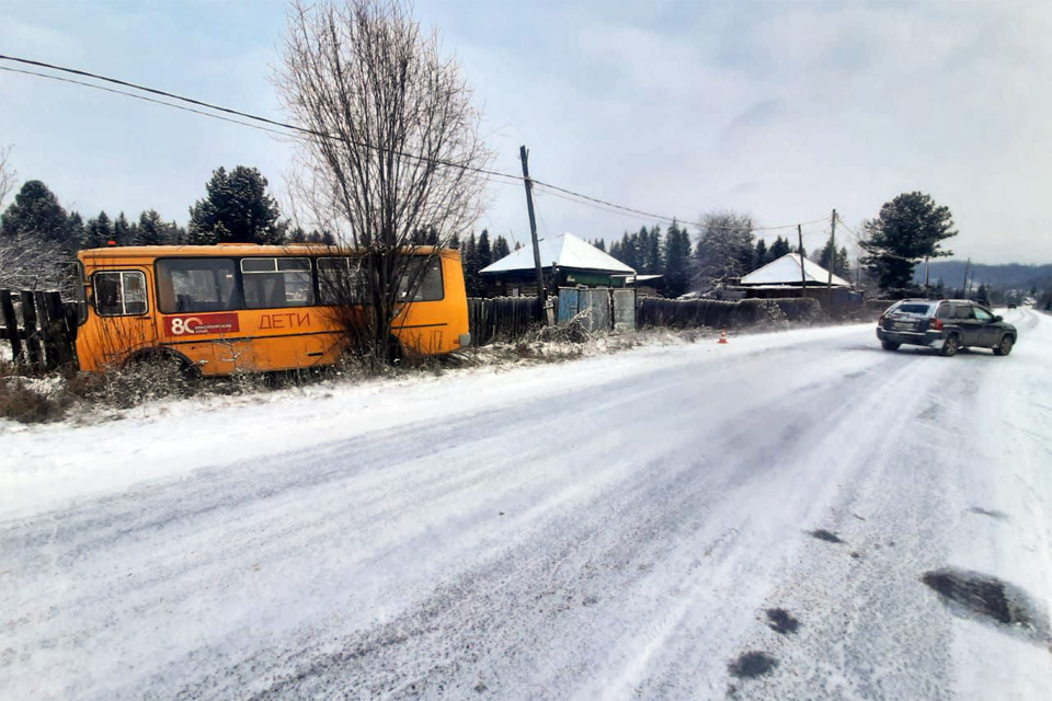 ДТП со школьным автобусом в Курагинском районе