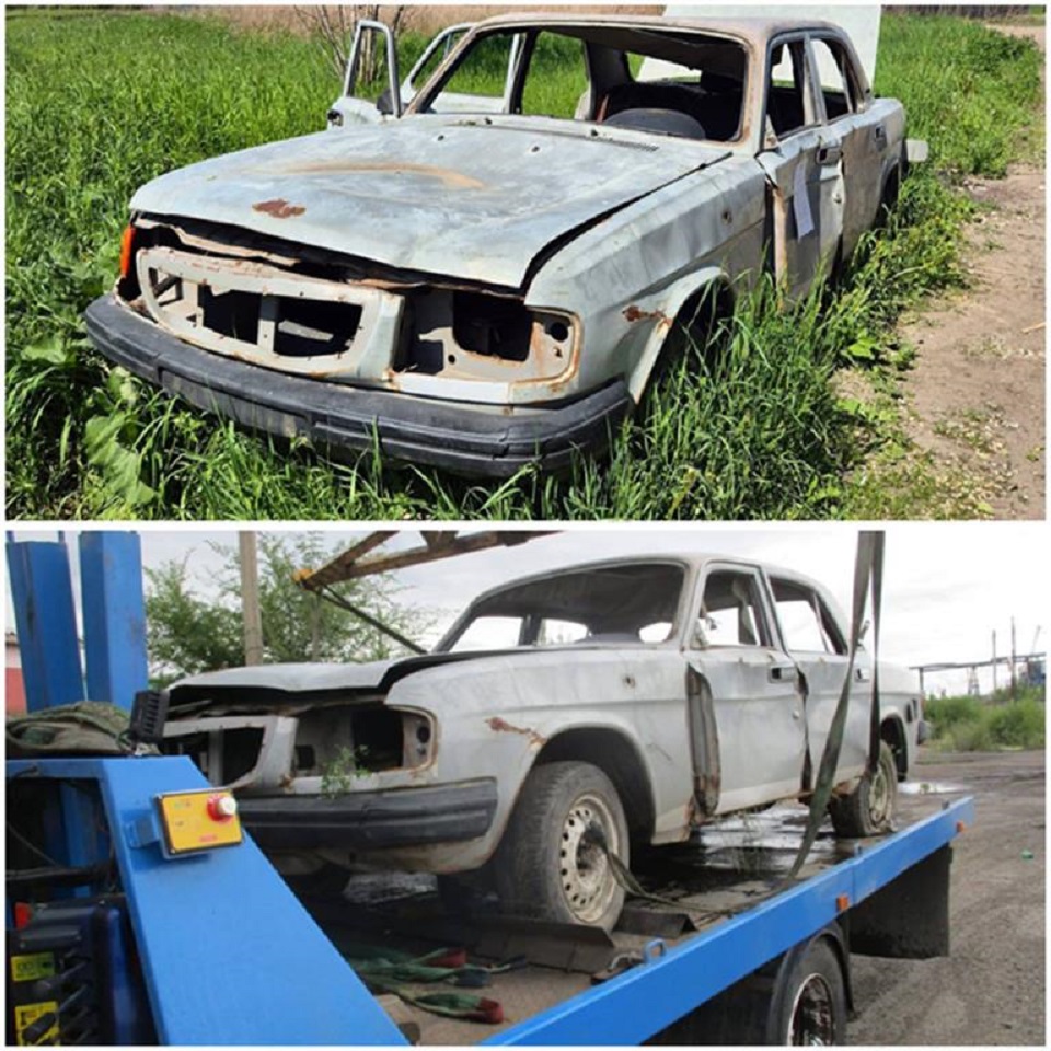 автохлам вывозят со двора