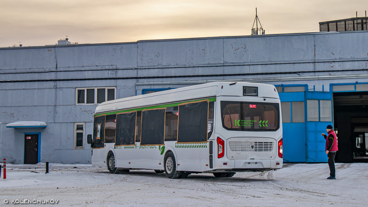 Электробус в Троллейбусном депо №2 Красноярска