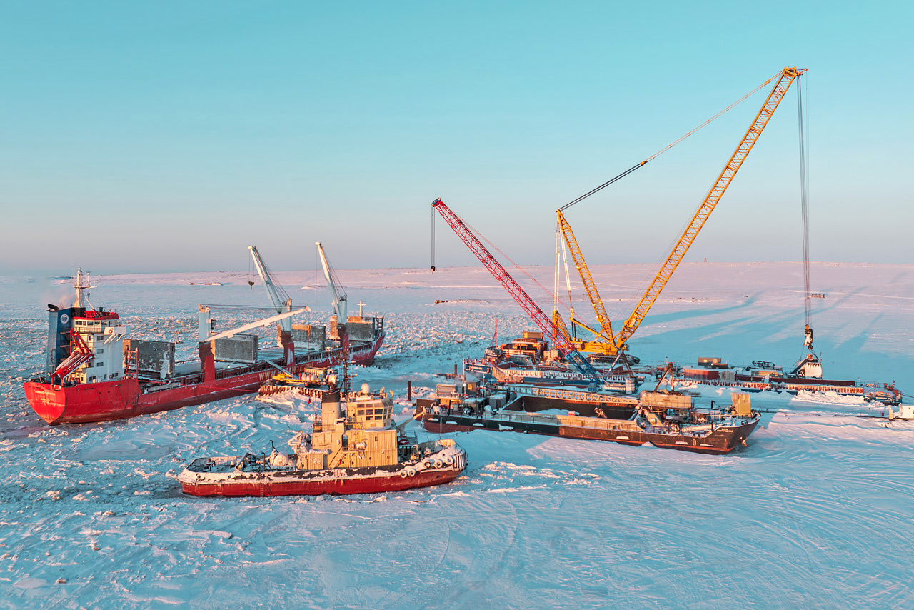 Енисейский порт Бухта Север немного южнее Диксона