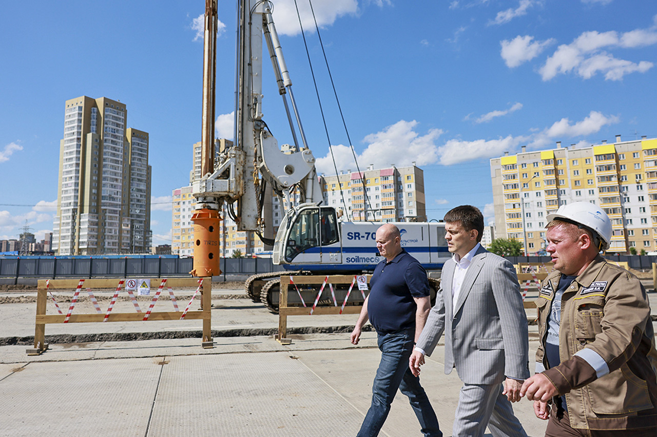 Михаил Котюков на площадке метро