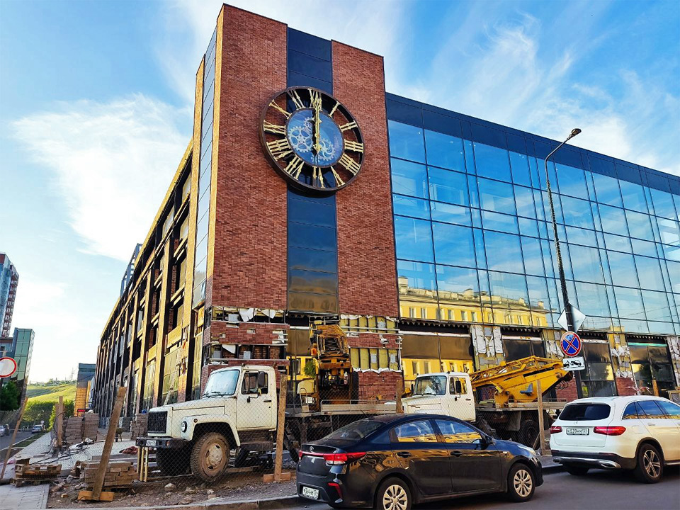 Строительство парковка около Кванта в Красноярске