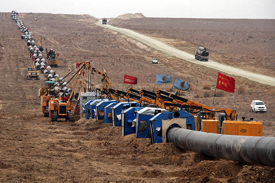 Газопровод из Центральной Азиии в Китай