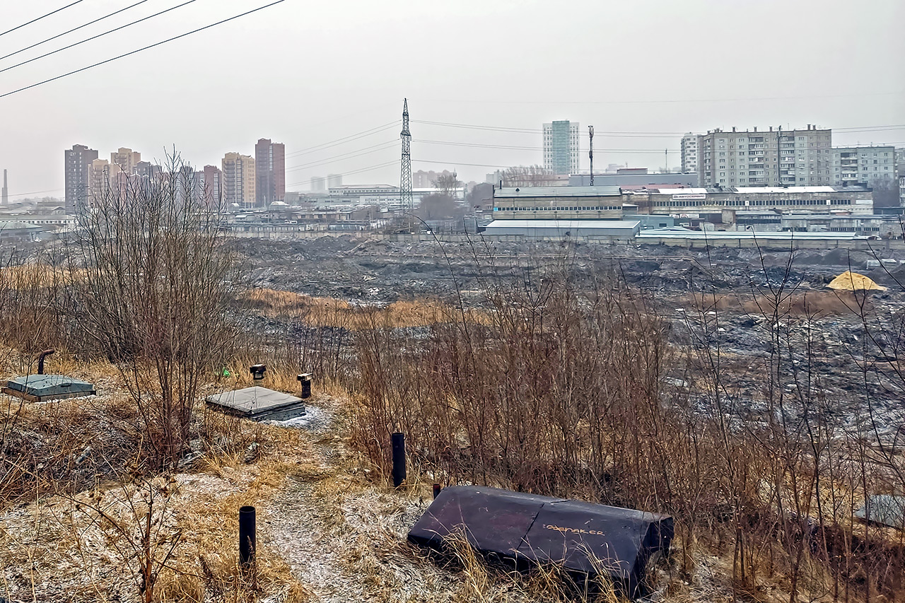 Площадка электродепо для метротрамваев в Красноярске