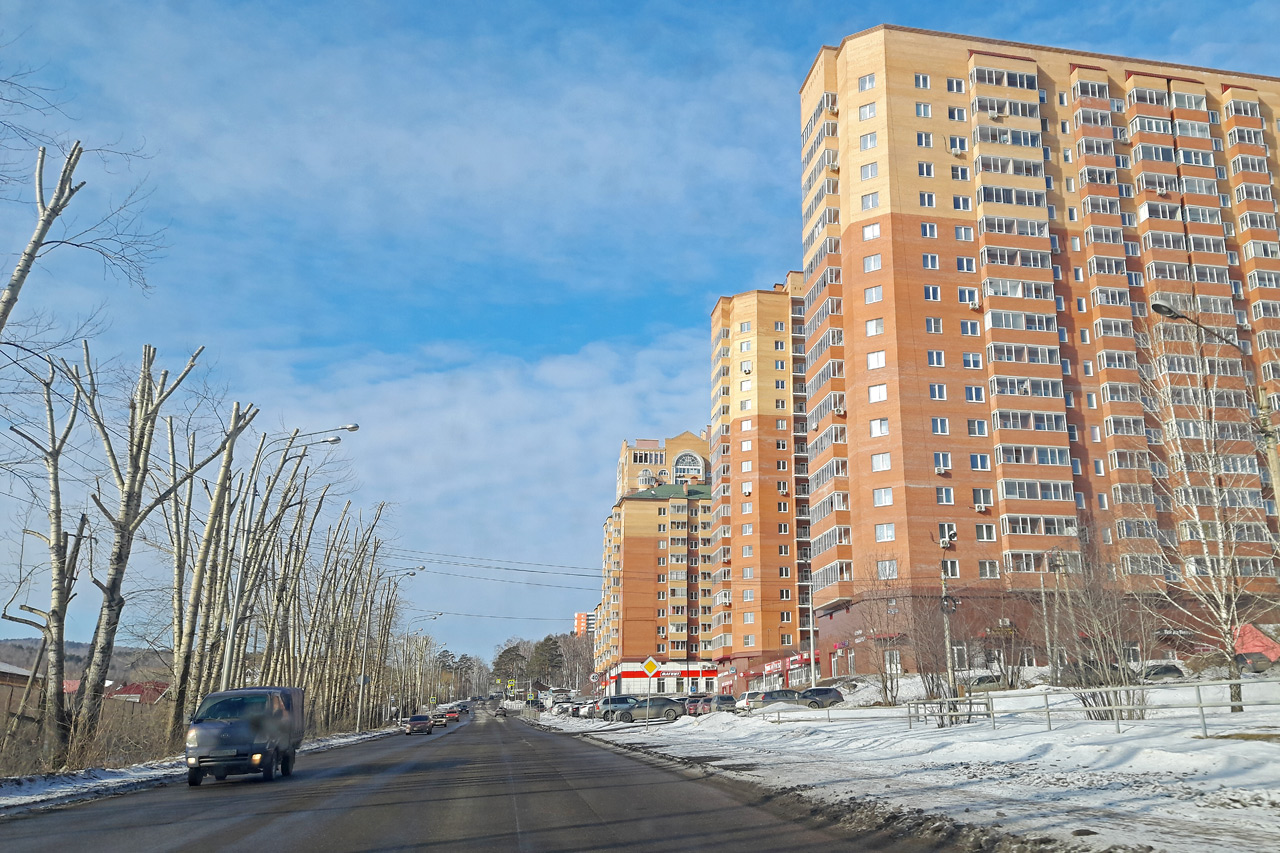 Дорога в Ветлужанку и на Плодово-ягодную в Красноярске