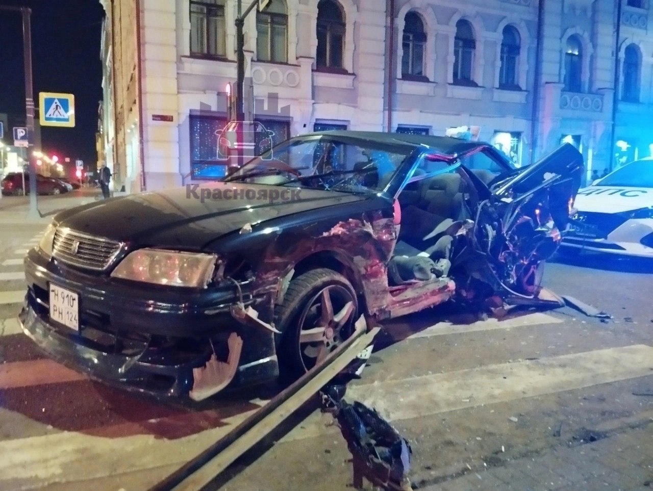 разбитая машина в Красноярске