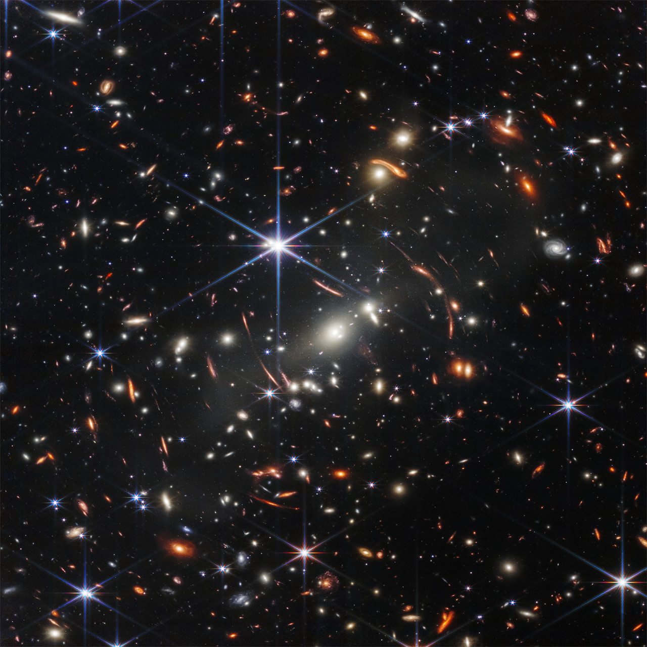 Первое фото галактики телескопа  Джеймс Уэб