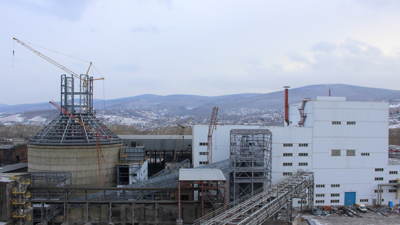 На Красноярском цементном заводе строят новый цех