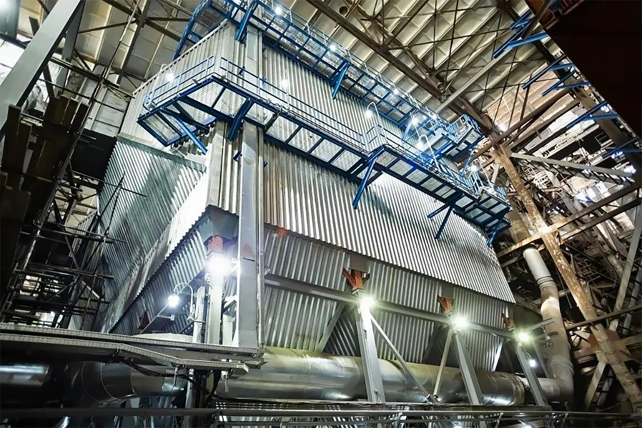 Электрофильтр на Красноярской ТЭЦ-1