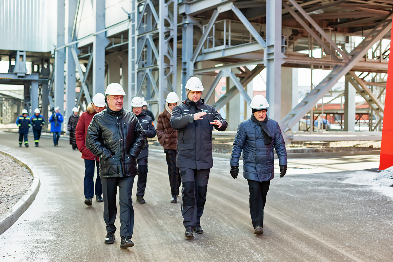 Делегация на Красноярской ТЭЦ-1