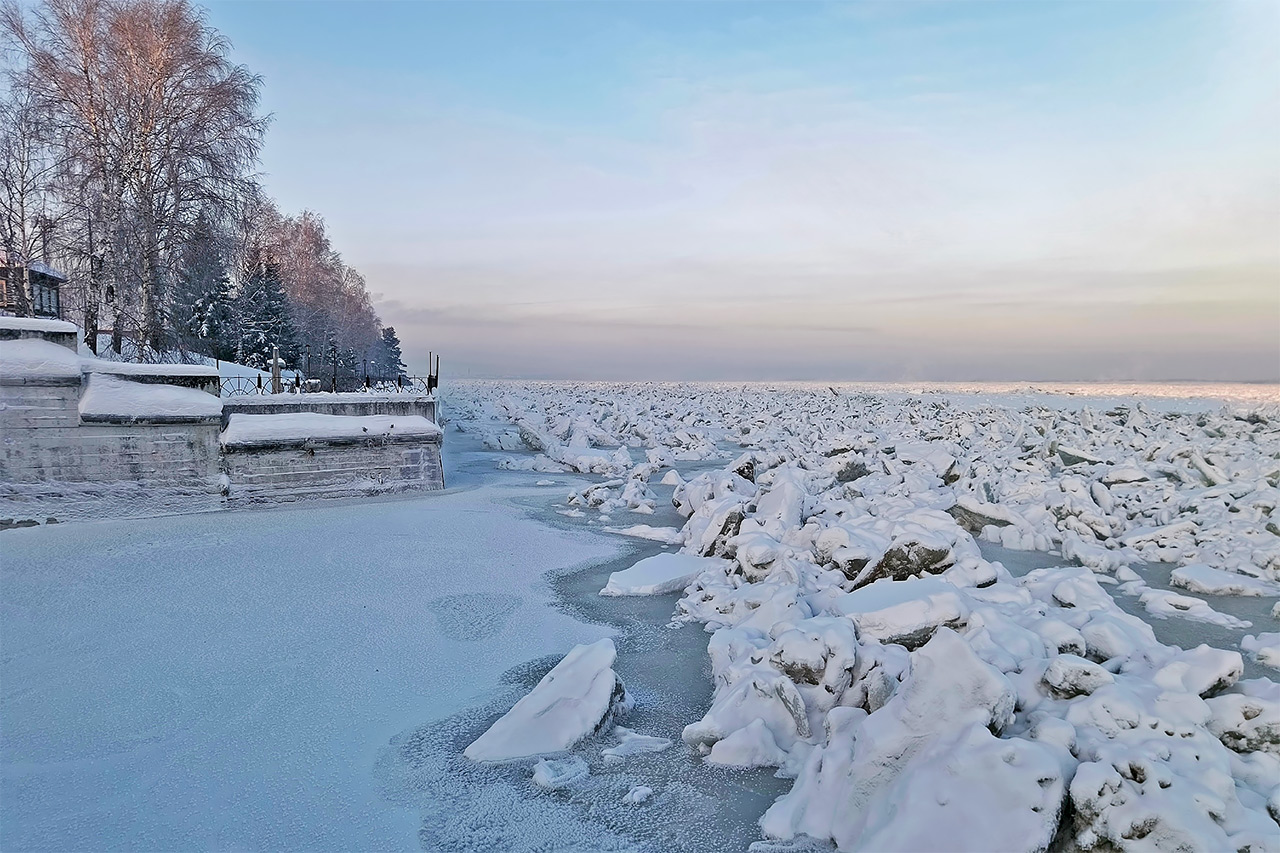Вода в районе Енисейска