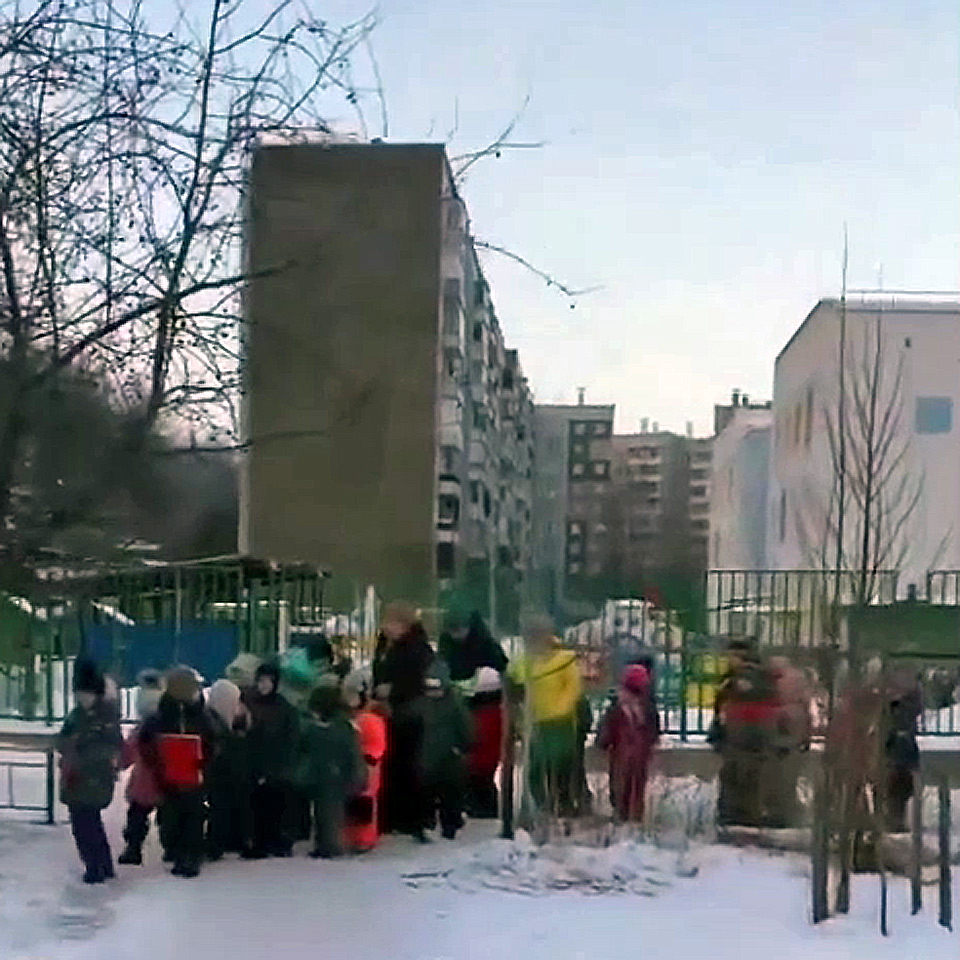 Эвакуация в красноярских детсадах