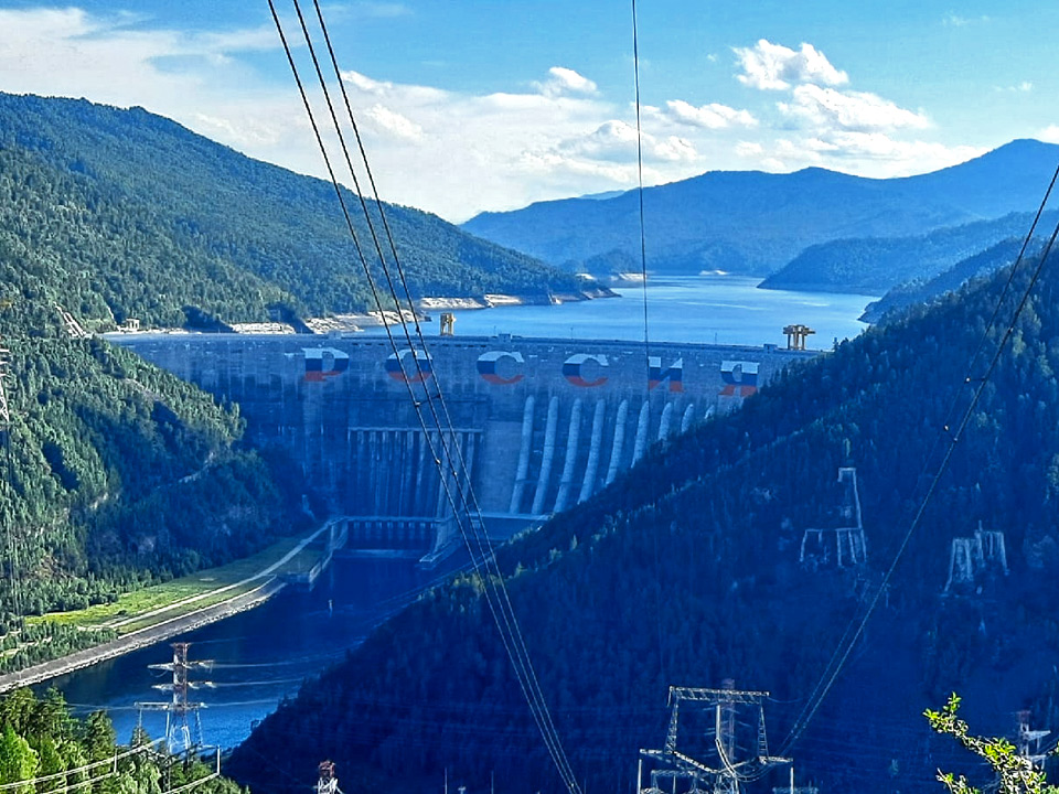 Саяно-Шушенская ГЭС летом 2022