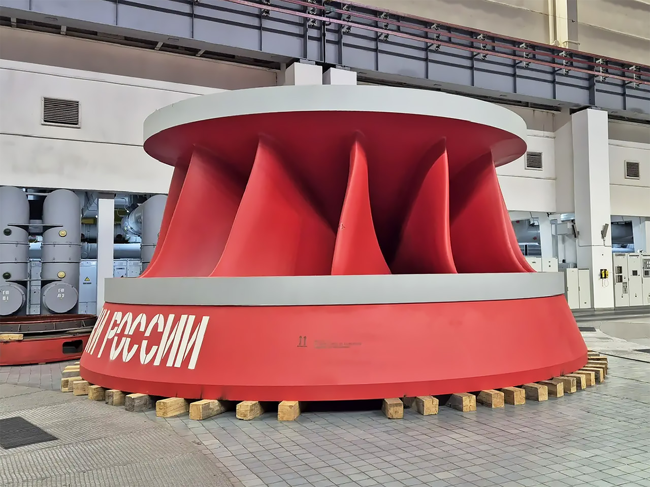 Рабочее колесо гидротурбины Красноярской ГЭС