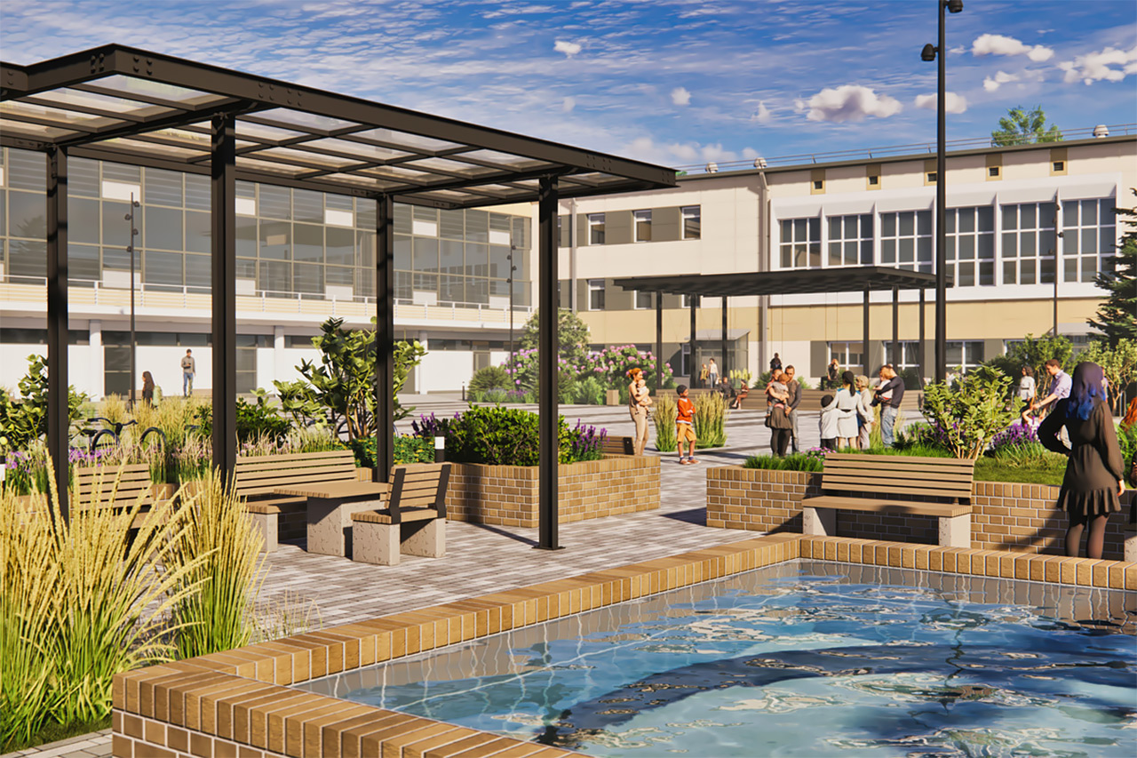 Площадь перед ГорДК благоустроят в Красноярске