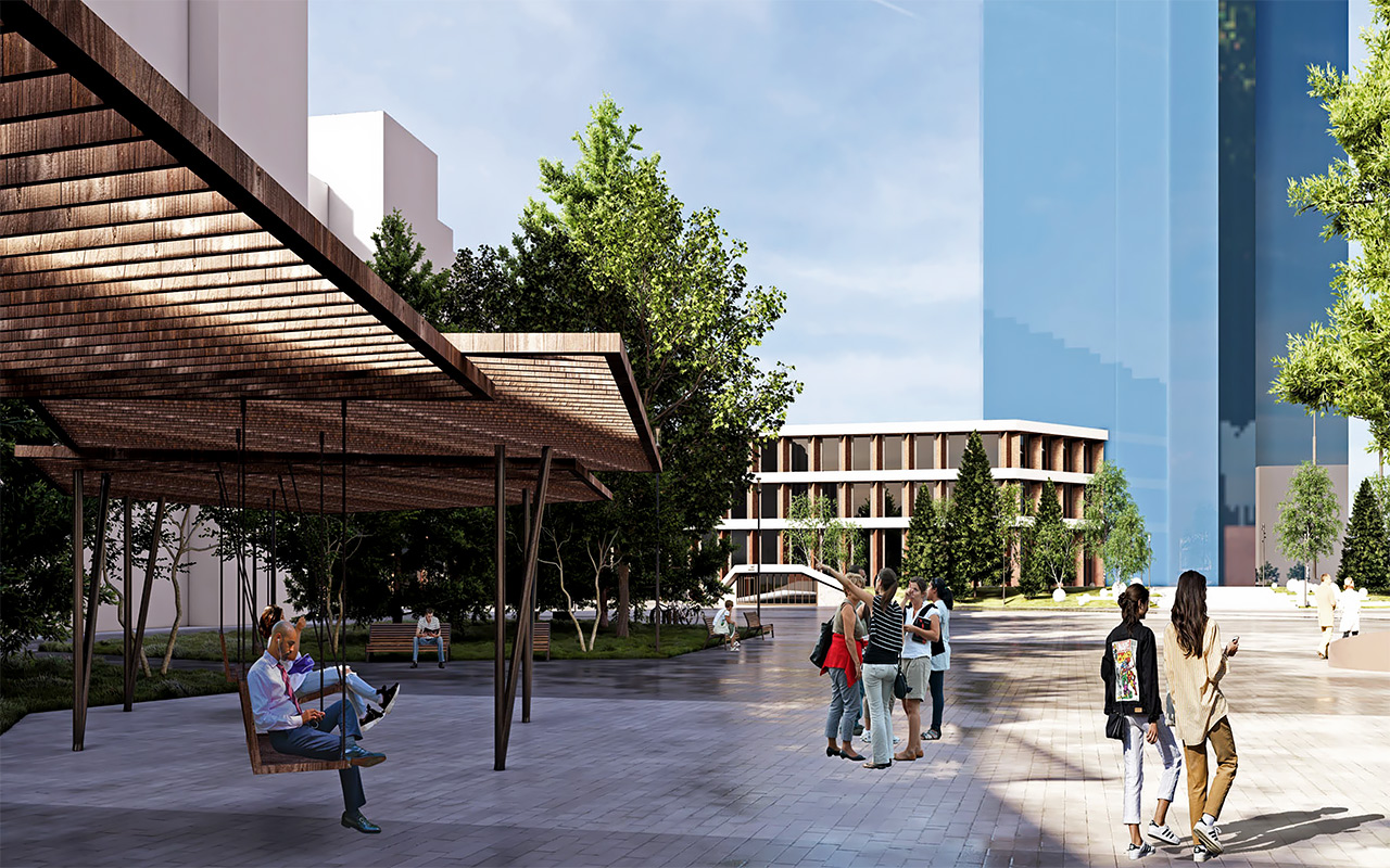 Площадь Мира в Красноярске