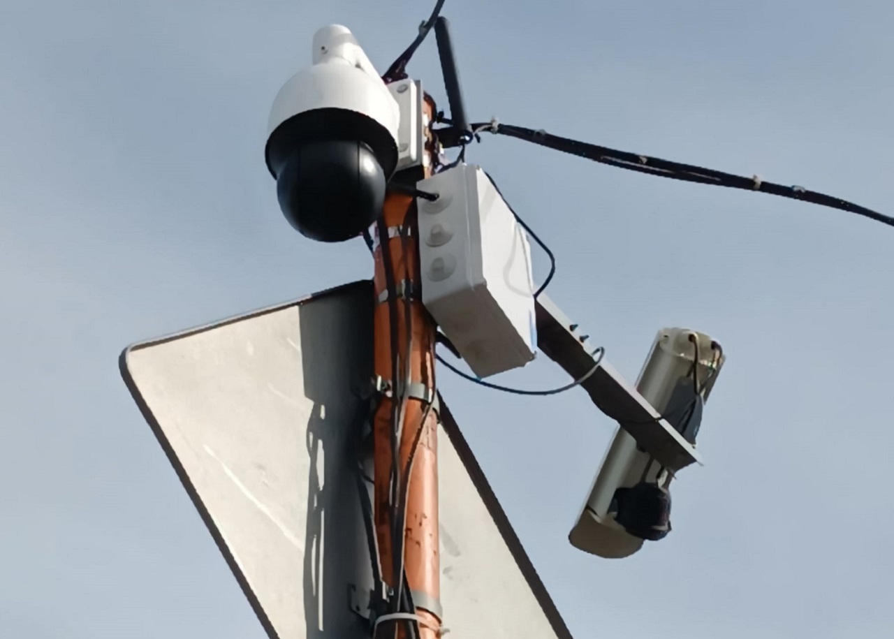 камеры видеофиксации на столбе