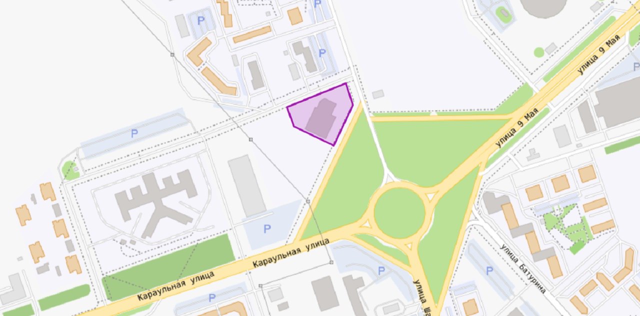 участок возле кардиоцентра под деловой центр