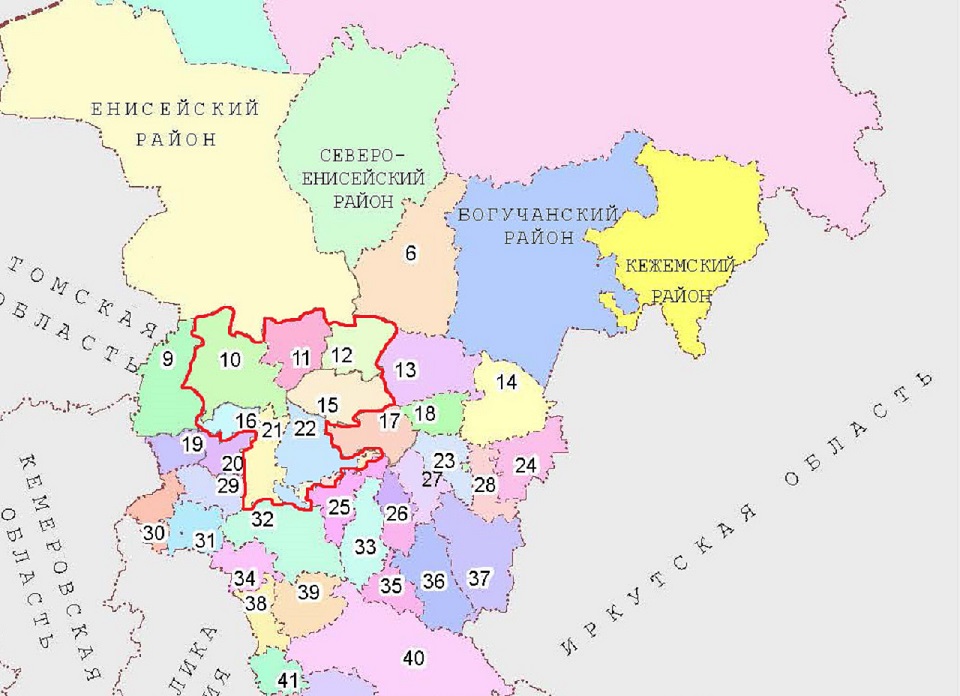 карта емельяноского избирательного округа