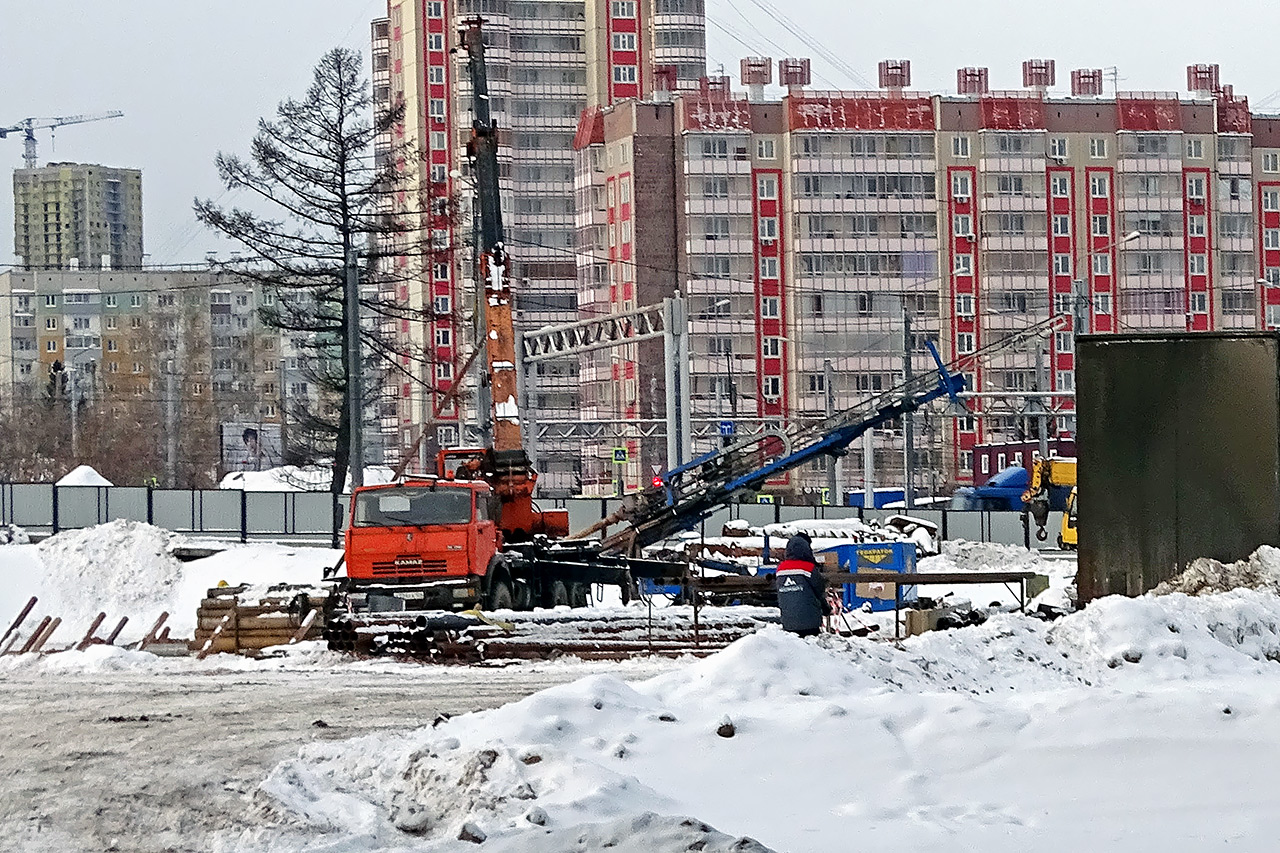 Сейчас на площадке будущего вестибюля идут подготовительные работы