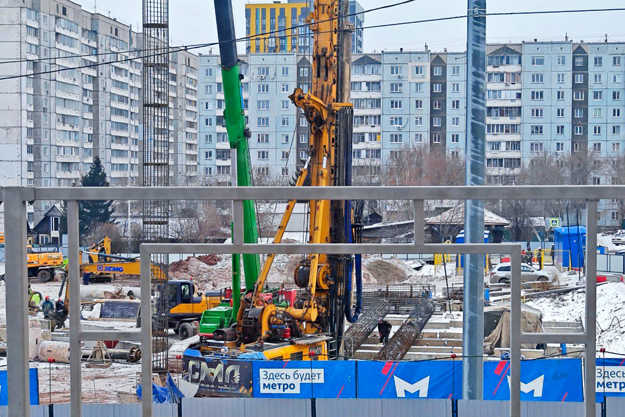 Работы на станции ул. Копылова в Красноярске