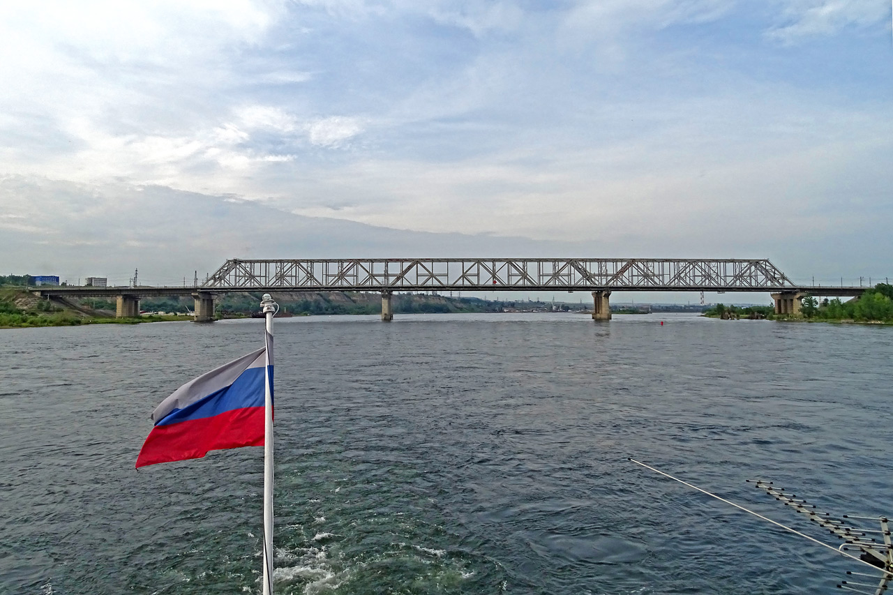 Мост 777 - Коркинский - вид с Енисея