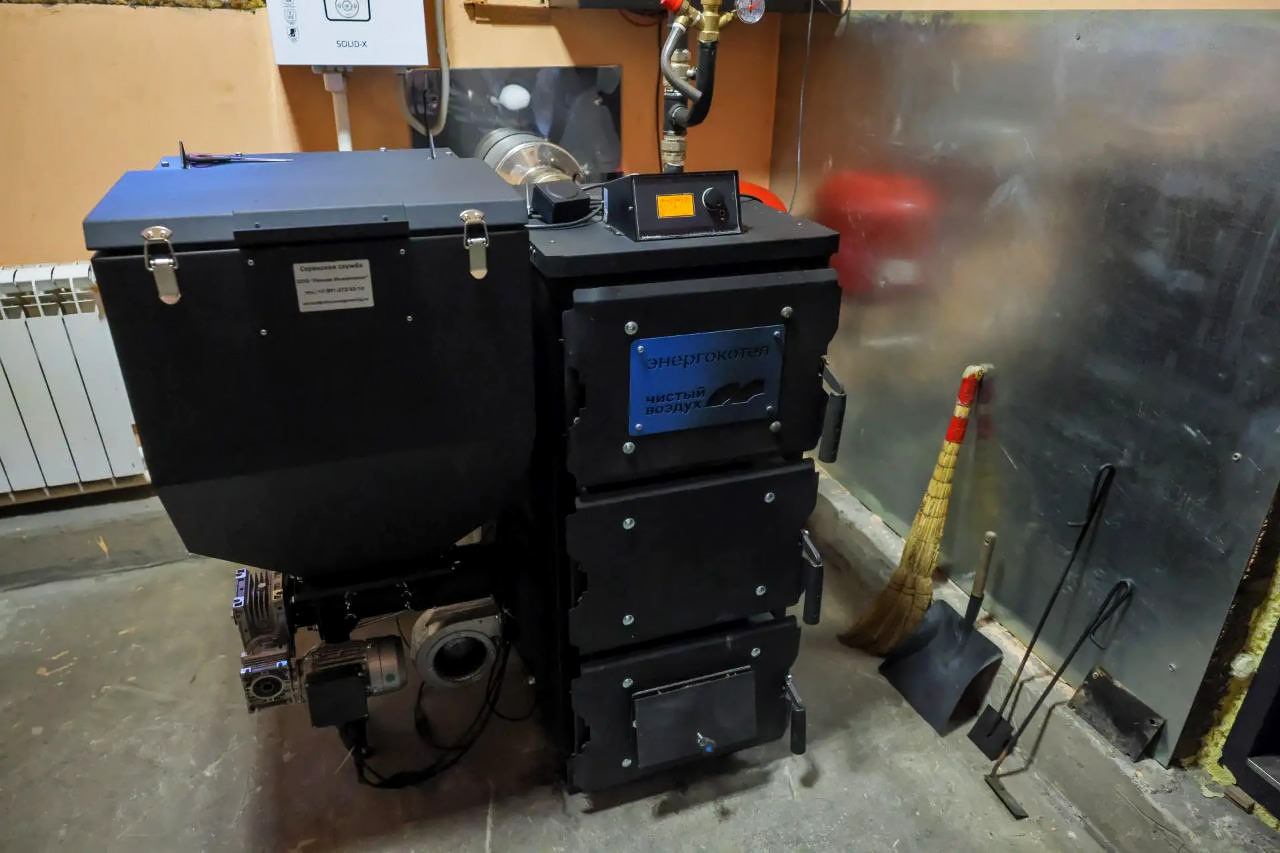 Новый твердотопливный угольный котел по программе Чистый воздух в Красноярске