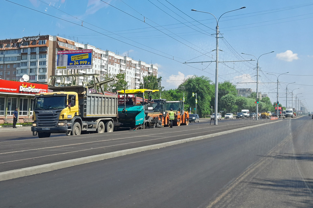 Ремонт дорог на Красрабе - Промстрой