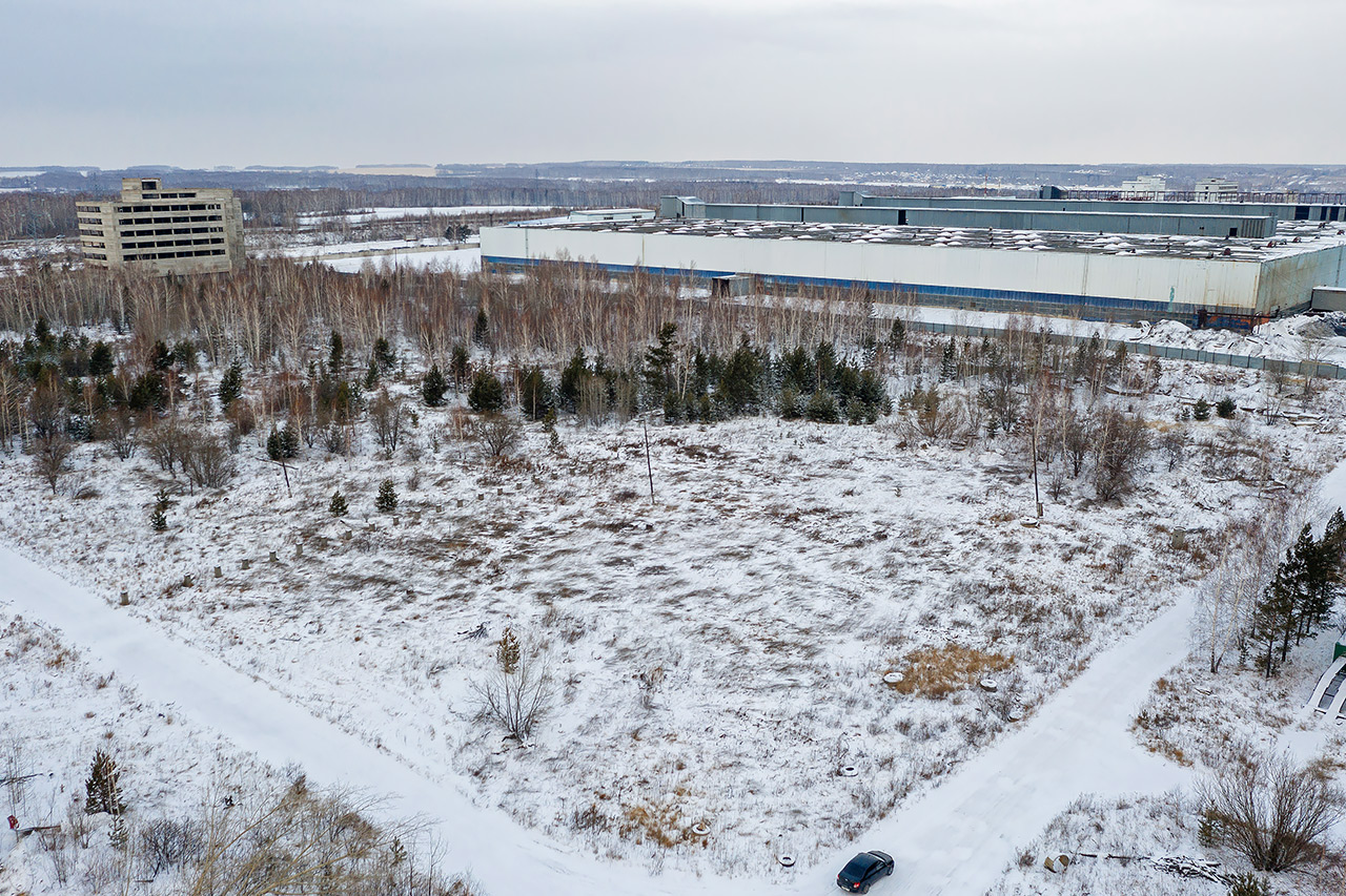 Крастяжмаш вид с высоты синий корпус