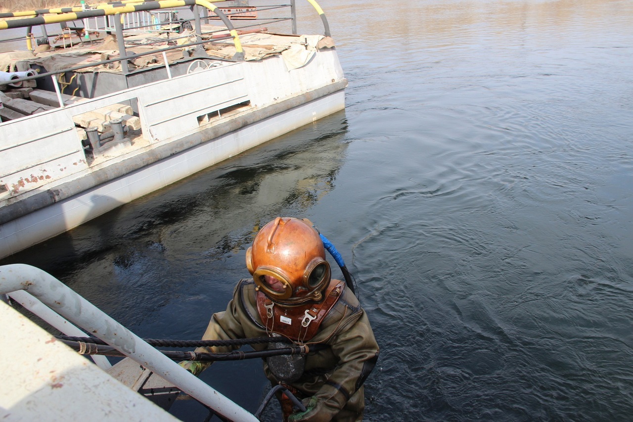 Обследование в Ладейской протоке