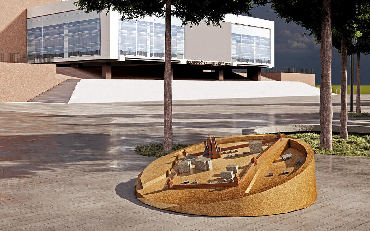 Макет Красноярска выполнят из бронзы