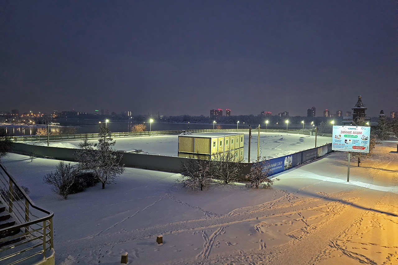 Место под Кафедральный собор Красноярска на Стрелке