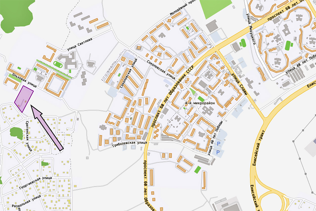 Участок на кадастровой карте