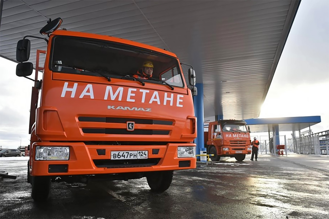 Грузовик КАМАЗ на метане