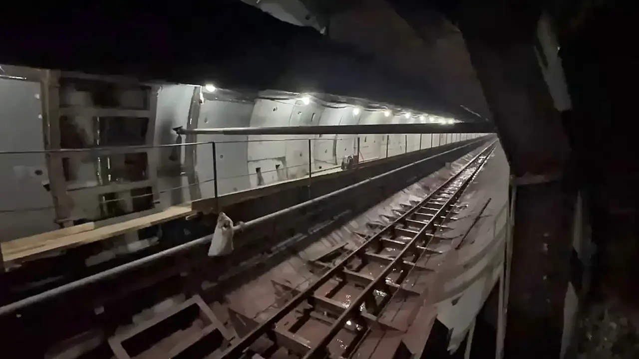 Новый тоннель, прокладываемый параллельно советскому