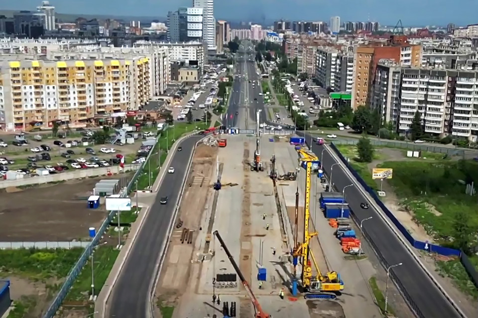 Строительство метро на ул. Молокова в Красноярске