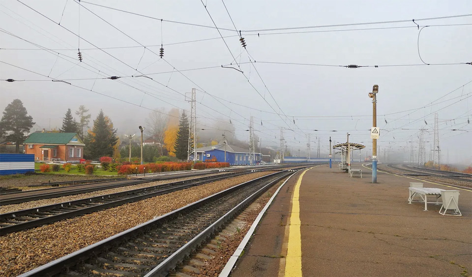 Станция Минино Красноярской железной дороги