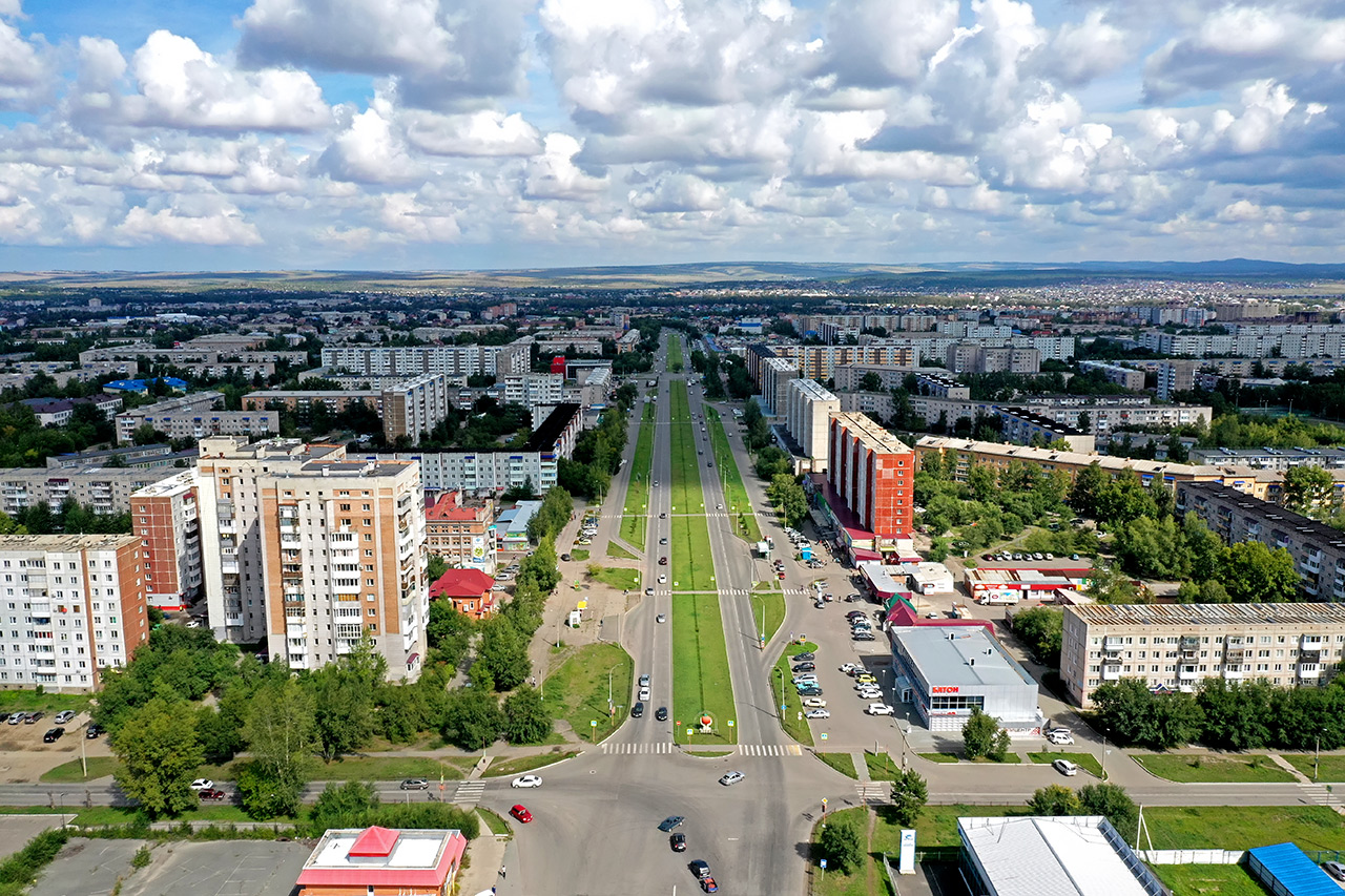 Город Минусинск в крае