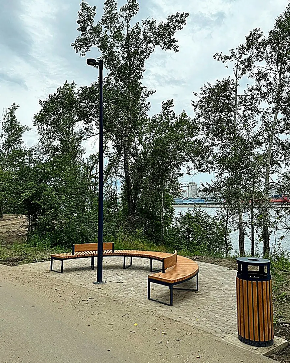 На обновленном острове Молокова в Красноярске