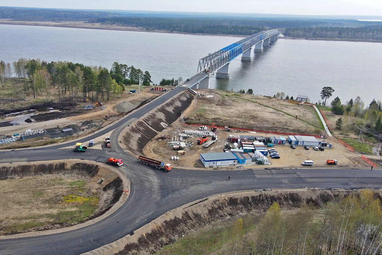 Высокогорский мост под Лесосибирском - май 2023