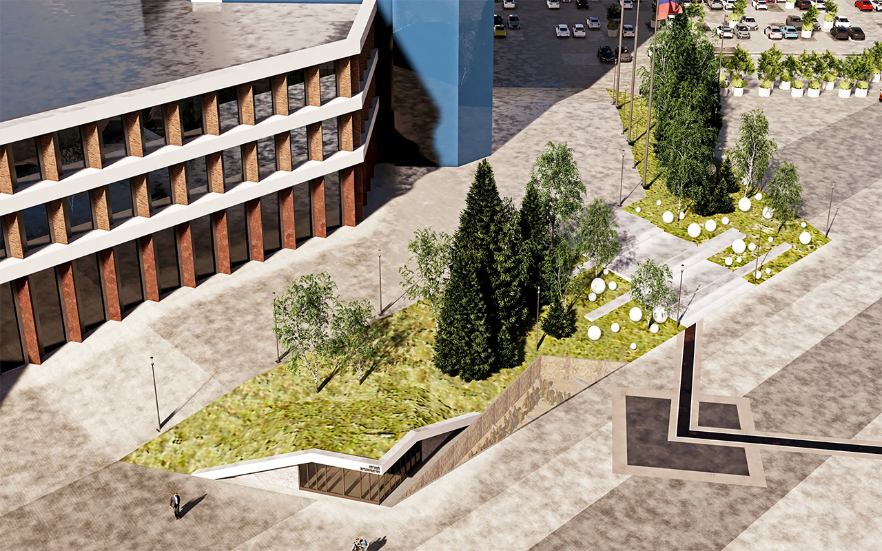 Парковка за высоткой КАТЭК