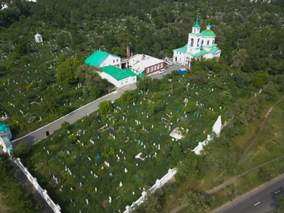 Троицкое кладбище вид сверху