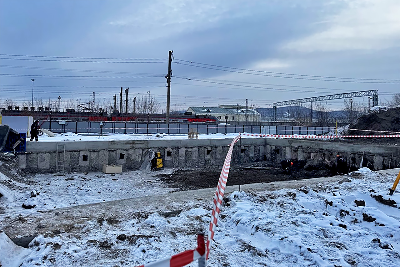 Котлован притоннельного сооружения ПК 94 в Николаевке