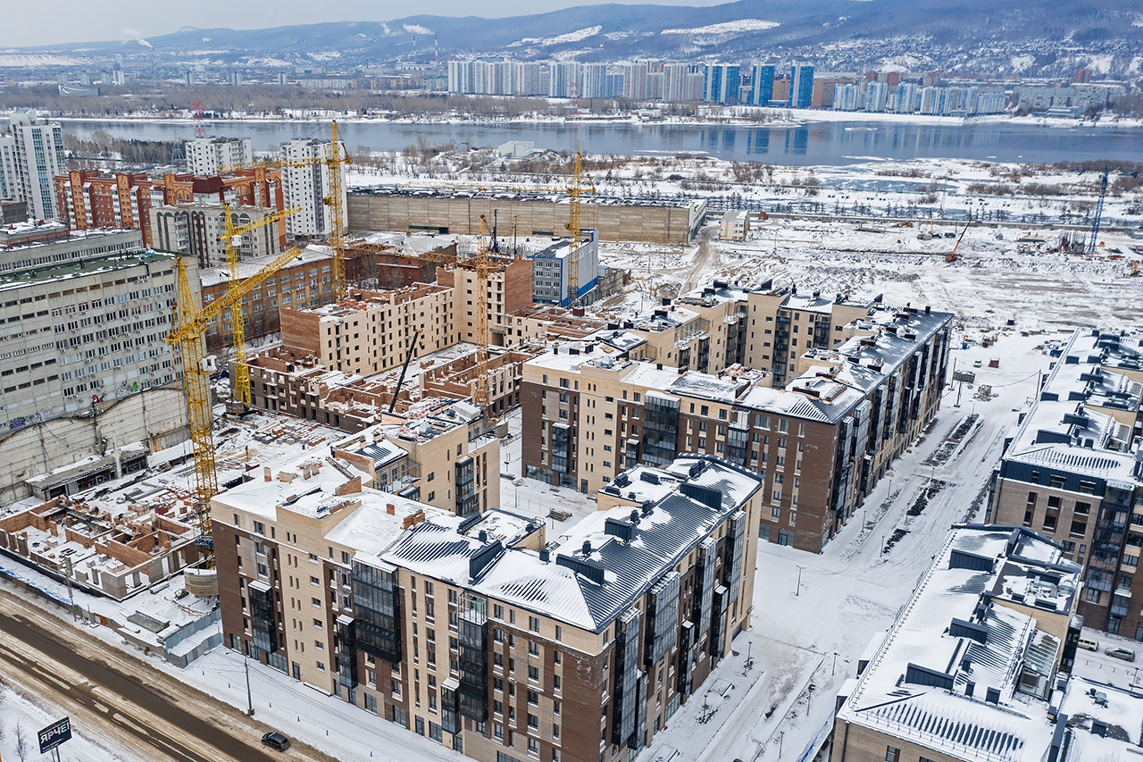 Новоостровский, Красноярск стройка
